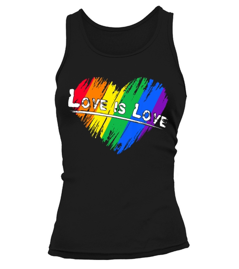 Love Is Love Rainbow Gay Pride Lgbt T-shirt Tank top Woman