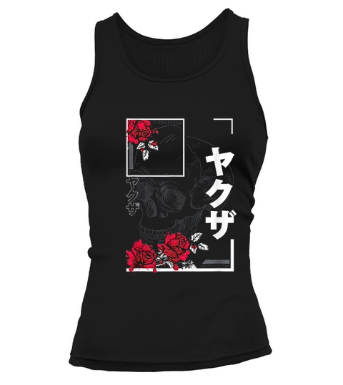 Vintage Graphic Japanese Retro Skull Japan Tank top Woman