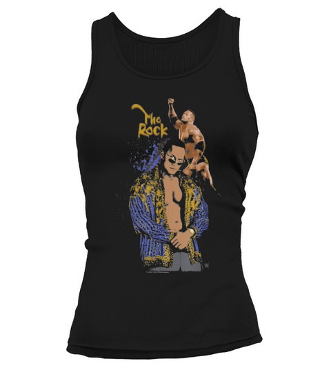 Wrestling The Rock Vintage Colorized Tank top Woman
