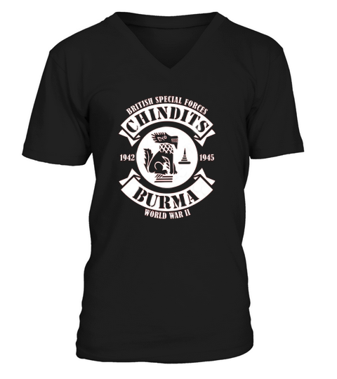 British Special Forces   Chindits burma world war 2 V-Neck T-shirt