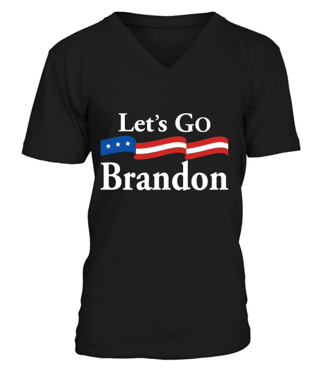 Lets Go Brandon Race Meme Sarcastic Anti Liberal T-Shirt Unisex V-Neck T-shirt
