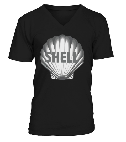 Shell 1948 Silver Logo V-Neck T-shirt