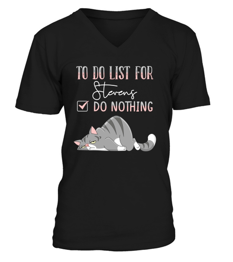To Do List For Stevens V-Neck T-shirt
