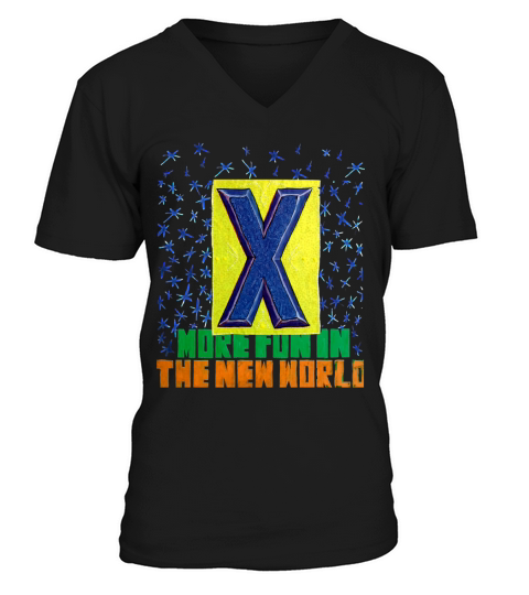 X-More Fun In The New World V-Neck T-shirt