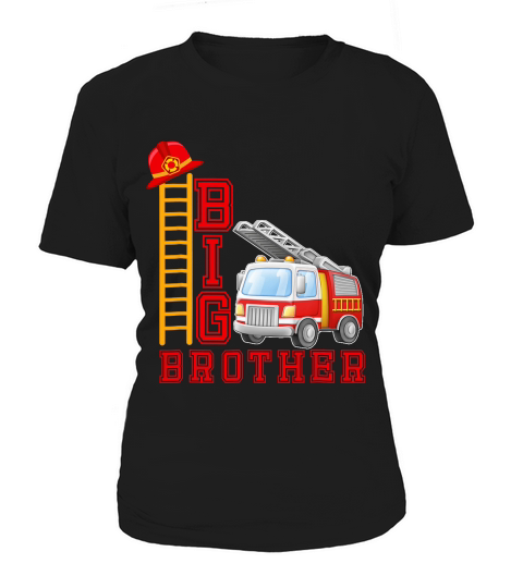 Big Brother Fire Truck Short Sleeved T-shirt Women's T-Shirt