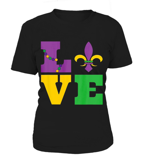 Mardi Gras Love Fleur De Lis T-shirt Women's T-Shirt