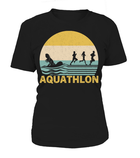 Sunset Aquathlon Vintage Retro Women's T-Shirt