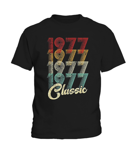 Classic 1977 Vintage 44th Birthday Gift Kids T-Shirt