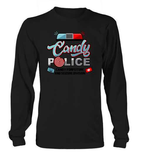 Candy Police Halloween Trick Or Treat For Kids Light Long sleeved Unisex