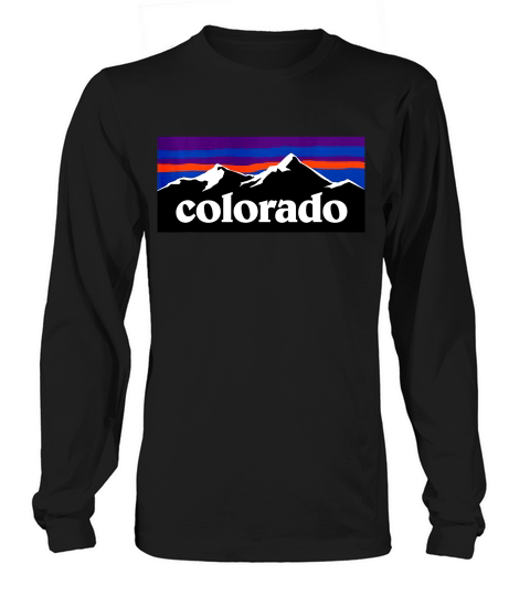 Colorado Mountains Outdoor Flag Design Mcma T-shirt Long sleeved Unisex