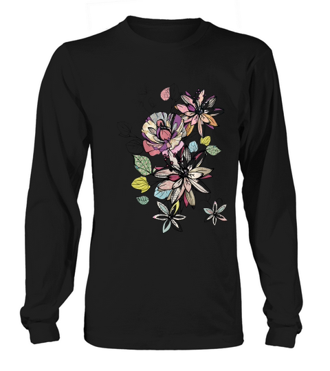 Cute Floral For Women & Girls, Flower Lovers Gifts T-shirt Long sleeved Unisex