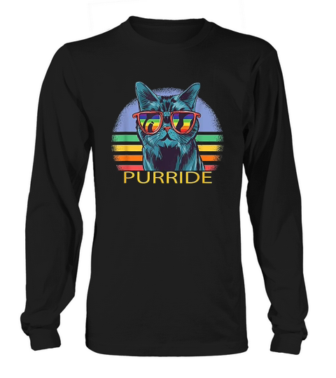 Purride Lgbtq Vintage Funny Long sleeved Unisex