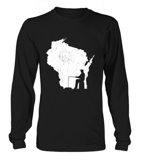 Vintage Ice Fishing Wisconsin Ice Fisherman T Shirt Long sleeved Unisex