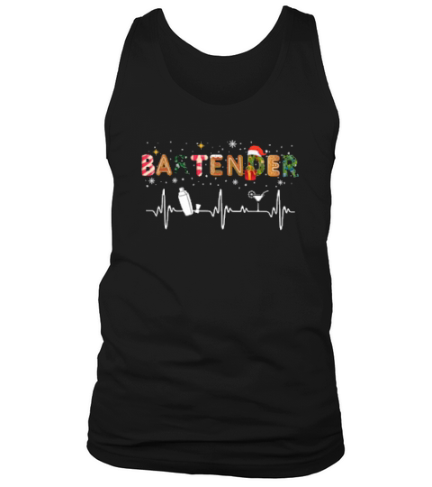Bartender Christmas Tank Top Unisex