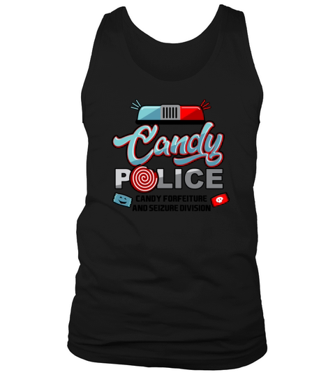 Candy Police Halloween Trick Or Treat For Kids Light Tank Top Unisex