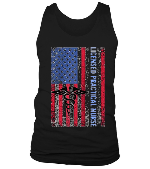 Licensed Practical Nurse Lpn Gift Gear Vintage Us Flag Tank Top Unisex