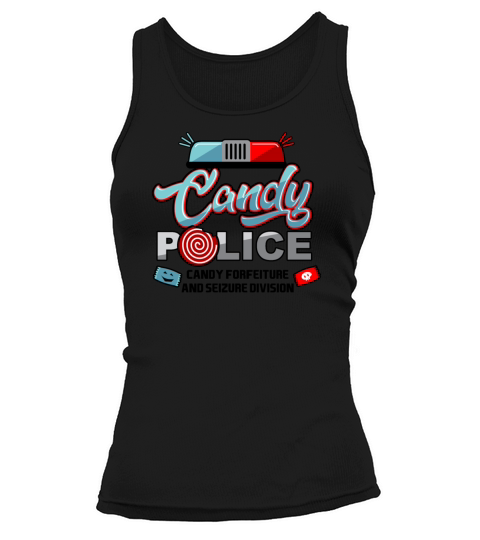 Candy Police Halloween Trick Or Treat For Kids Light Tank top Woman