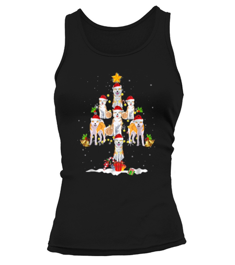 Funny Akita Christmas Tree Ornament Decor Xmas Tank top Woman