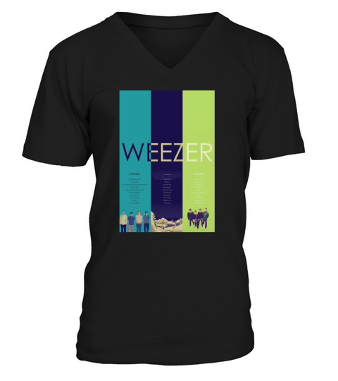 Blue To Green Weezers First 3 Albums V-Neck T-shirt
