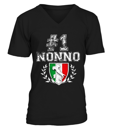 Number One Nonno! Italian Grandfather T-shirt V-Neck T-shirt
