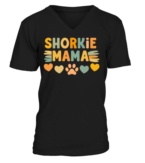 Shorkie Mama V-Neck T-shirt
