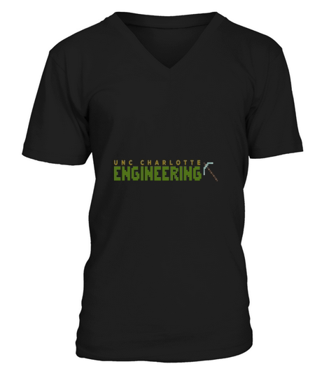 uncc engineering V-Neck T-shirt