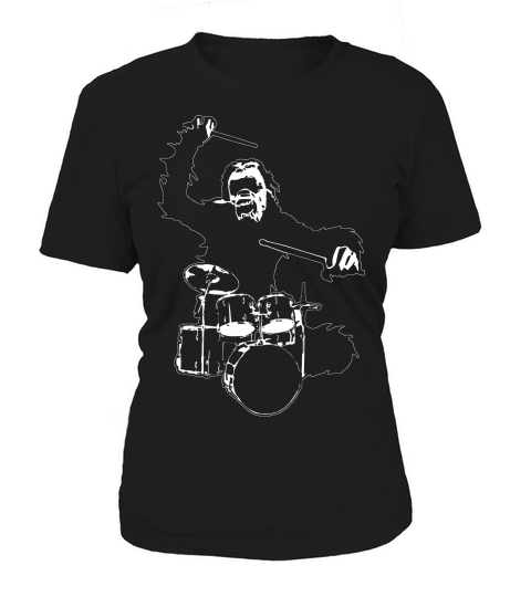 Drummer T-shirt Drums Music Band Ape Player Cool Vintage Tee Women's T-Shirt