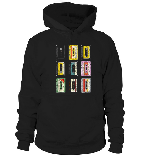 Vintage Set Of Cassettes Tape Classic Mixtapes Hoodie Unisex