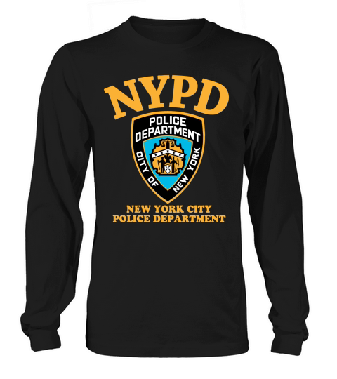 Color de NYPD: Departamento de Policía de la Ciudad de Nueva York Long sleeved Unisex