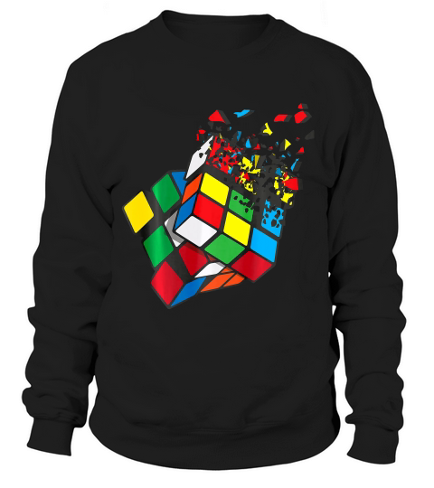 Shattered Rubik Cube Cool Cube Nerds Gift 2 T-shirt Sweatshirt Unisex
