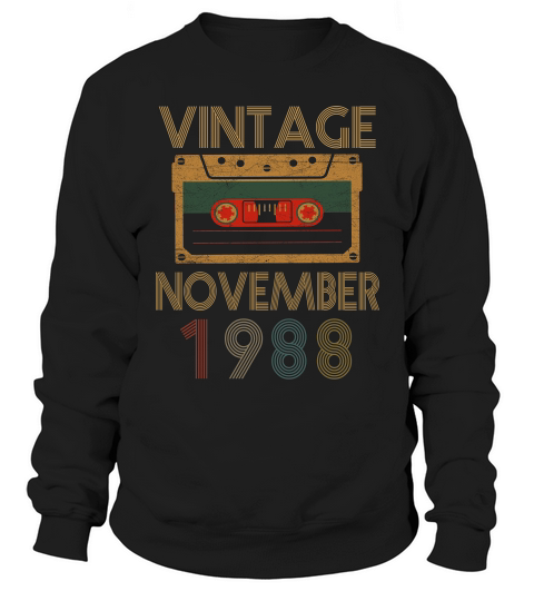 Vintage November 1988 Sweatshirt Unisex
