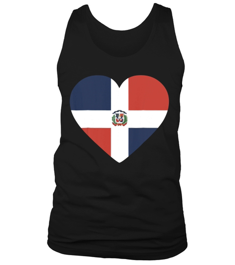 I Love Dominican Republic Flag T-shirt Tank Top Unisex