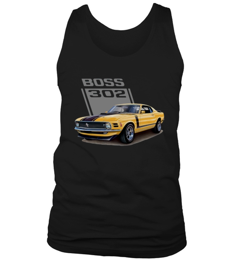The Grabber Orange Mustang Boss 302 - 1970 model Tank Top Unisex