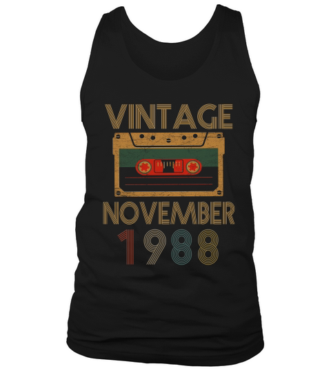 Vintage November 1988 Tank Top Unisex