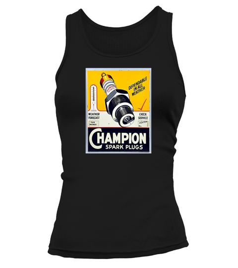 Vintage Champion Spark Plugs Shabby Chic Tank top Woman