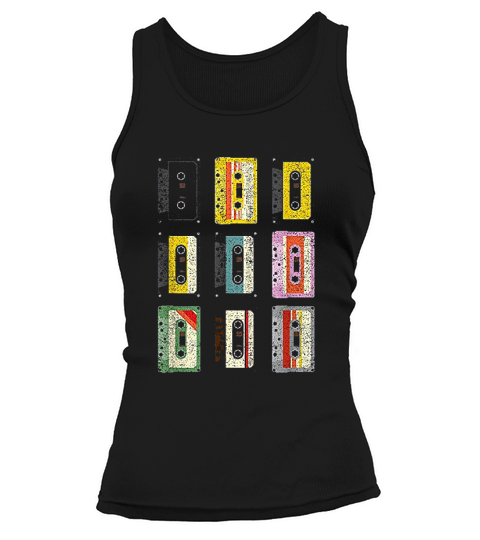 Vintage Set Of Cassettes Tape Classic Mixtapes Tank top Woman