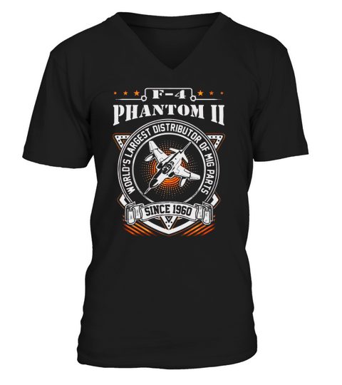F4 PHANTOM II  WORLDS LARGEST DISTRIBUTOR OF MIG PARTS V-Neck T-shirt