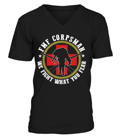 FMF Corpsman - Devil Doc 8404 Shirt V-Neck T-shirt
