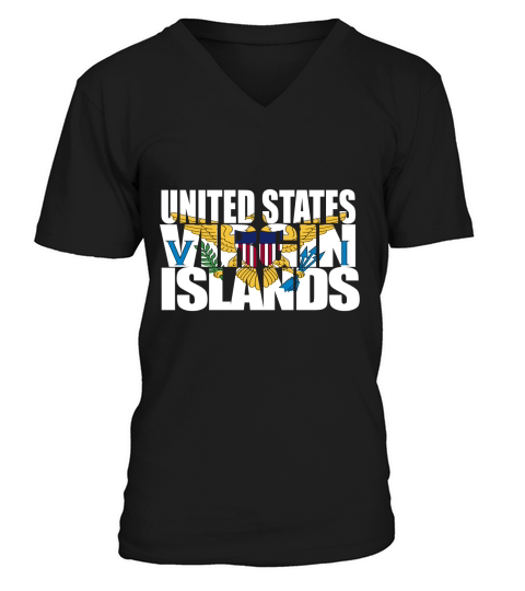 United States Virgin Islands V-Neck T-shirt