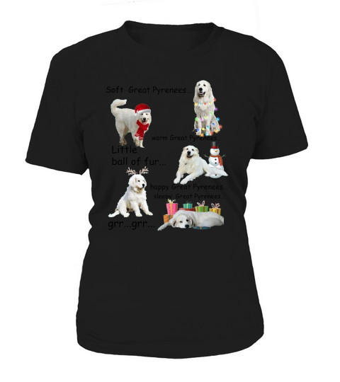 5 Shades Of Great Pyrenees Christmas Dog Lovers Women's T-Shirt