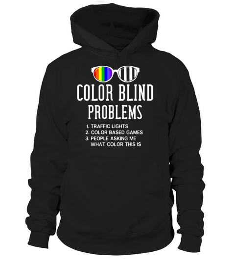 Color Blind Problems Blindness Test Eye Glasses  2 Hoodie Unisex