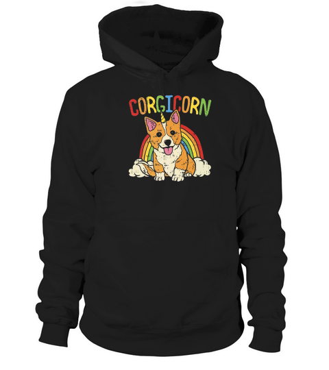 Corgicorn Funny Unicorn Dog Hoodie Unisex