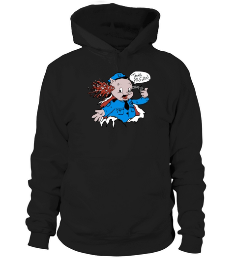 Joe Joegan Porky Pig Thats All Folks Hoodie Unisex