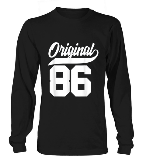 35th Birthday Gift Man Woman Original Vintage Born 1986 Long sleeved Unisex