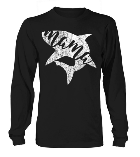 Mama Shark Matching Family Shark Family T-shirt Long sleeved Unisex
