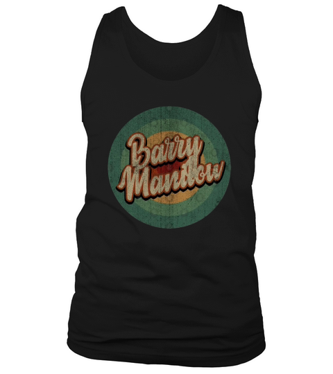 Circle Retro Vintage Barry Manilow Tank Top Unisex