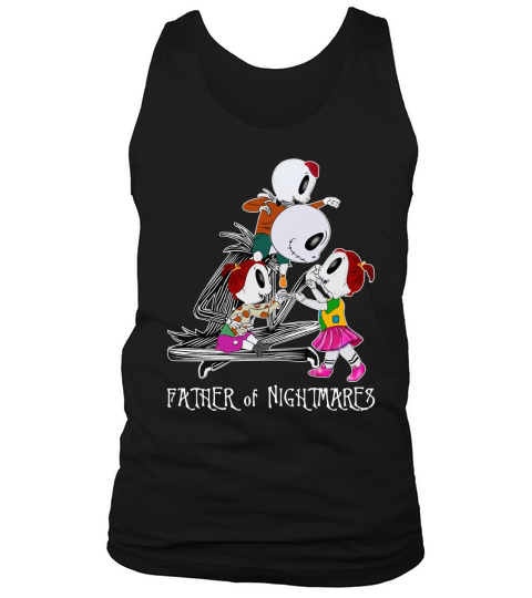 Jack Skellington Father of nightmare with two daughters and son shirth - Unisex Long Sleeve Tank Top Unisex