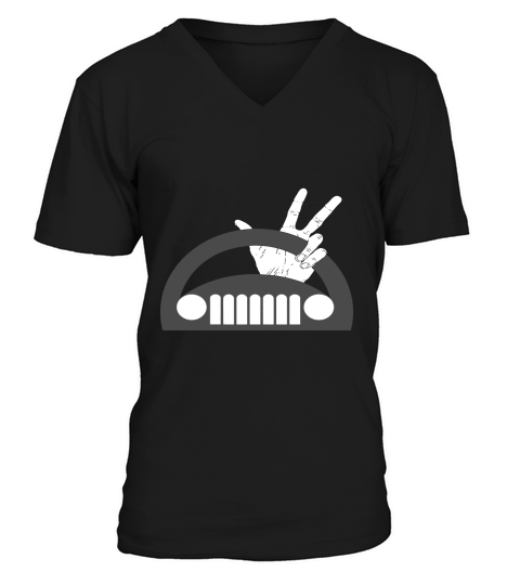 Funny The Jeep Wave T-Shirt V-Neck T-shirt