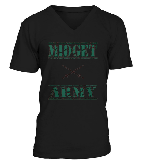 MIDGET ARMYArmy collection V-Neck T-shirt