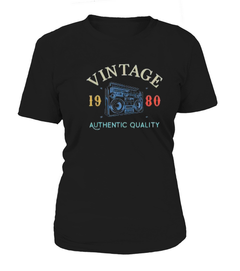 41 Years Old 1980 Vintage 1980 Birthday Anniversary Gift Women's T-Shirt